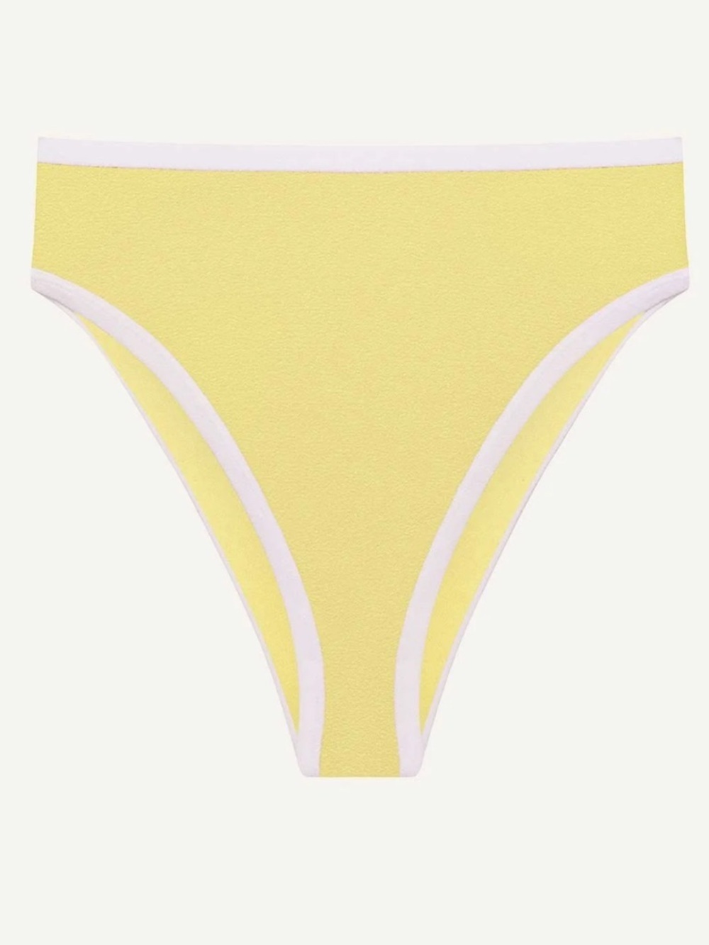 Pacific High Waist Bottom - Banana Cream Beachside Terry Poolside Medium